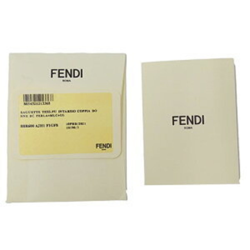 FENDI Bag Handbag Baguette Zucca Multicolor Ivory White Bikini - Picture 5 of 16